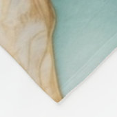 Unieke Abstracte alcoholinkt met gouden randjes Fleece Deken (Hoek)