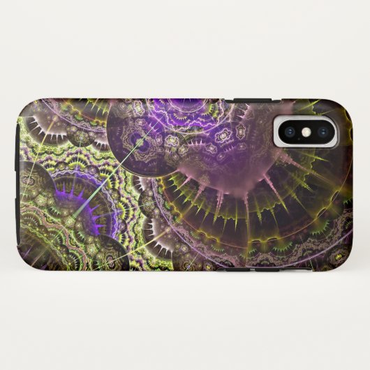 Unieke Abstracte Art iPhone X hoesje 2 (Achterkant (horizontaal))