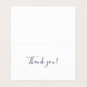 Unieke Abstracte blauwe kunst dank u Visitekaartje (Binnenkant ongevouwen)