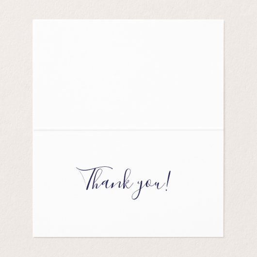 Unieke Abstracte blauwe kunst dank u Visitekaartje (Binnenkant ongevouwen)