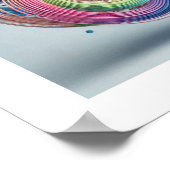 Unieke Abstracte fusie Poster (Hoek)