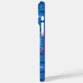 Unieke Abstracte gemarmerde vloeibaar en kleurrijk Case-Mate iPhone Case (Achterkant / Links)