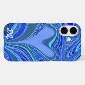 Unieke Abstracte gemarmerde vloeibaar en kleurrijk Case-Mate iPhone Case (Achterkant (horizontaal))