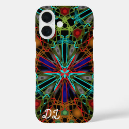 Unieke Abstracte gemarmerde vloeibaar en kleurrijk iPhone 16 Hoesje