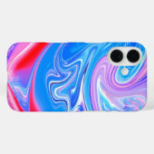 Unieke Abstracte gemarmerde vloeibaar en kleurrijk Case-Mate iPhone Case (Achterkant (horizontaal))