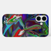 Unieke Abstracte gemarmerde vloeibaar en kleurrijk Case-Mate iPhone Case (Achterkant (horizontaal))