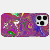 Unieke Abstracte gemarmerde vloeibare olieverf Case-Mate iPhone Case (Achterkant (horizontaal))
