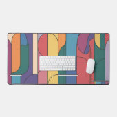 Unieke Abstracte geometrische vormen Bureaumat (Keyboard & Muis)