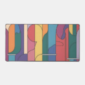 Unieke Abstracte geometrische vormen Bureaumat (Voorkant)