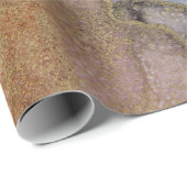 Unieke Abstracte gouden zwarte Oranje kunst Cadeaupapier (Rol Hoek)