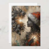 Unieke Abstracte Kerst Kaarten (Voorkant / Achterkant)