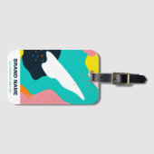 Unieke Abstracte kleurrijke Artsy Regenboog Reizen Bagagelabel (Voorkant (horizontaal))