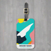 Unieke Abstracte kleurrijke Artsy Regenboog Reizen Bagagelabel