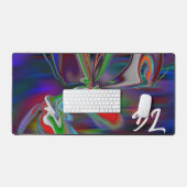 Unieke Abstracte kleurrijke marmeren vloeibare mou Bureaumat (Keyboard & Muis)