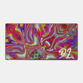 Unieke Abstracte kleurrijke marmeren vloeibare mou Bureaumat (Voorkant)