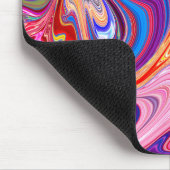 Unieke Abstracte kleurrijke marmeren vloeibare mou Muismat (Hoek)