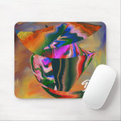 Unieke Abstracte kleurrijke marmeren vloeibare mou Muismat (Met muis)