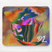 Unieke Abstracte kleurrijke marmeren vloeibare mou Muismat (Voorkant)