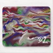 Unieke Abstracte kleurrijke marmeren vloeibare mou Muismat (Voorkant)