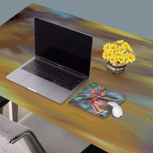 Unieke Abstracte kleurrijke marmeren vloeibare mou Muismat