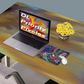 Unieke Abstracte kleurrijke marmeren vloeibare mou Muismat