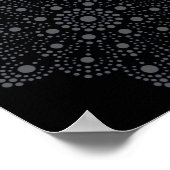 Unieke Abstracte kunst Mandala Sjabloon Poster (Hoek)