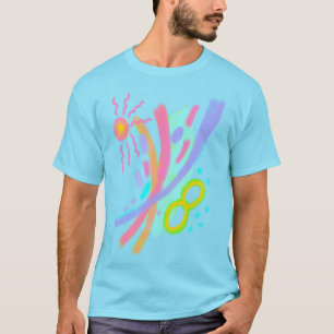 Unieke Abstracte Kunst T-Shirt