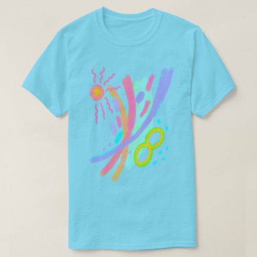 Unieke Abstracte Kunst T-Shirt (Design voorkant)