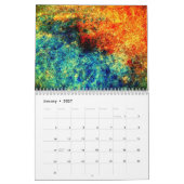 Unieke Abstracte Kunstkalender 2023 Achtergrond Kalender (Jan 2027)