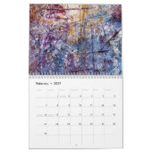 Unieke Abstracte Kunstkalender 2023 Achtergrond Kalender (Feb 2027)