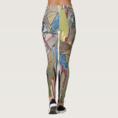 Unieke Abstracte Leggings (Achterkant)