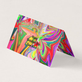 Unieke Abstracte marmeren vloeibaar gevouwen Kaart