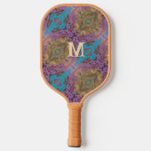 Unieke Abstracte monogrammen Pickleball Paddle (Achterkant)