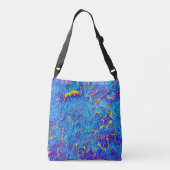 Unieke Abstracte textuur Crossbody Tas (Achterkant)