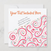 Unieke Abstracte uitnodiging van LH (Voorkant)