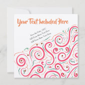 Unieke Abstracte uitnodiging van LH (Achterkant)