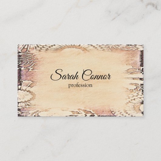 Unieke achtergrond visitekaartje (Voorkant)