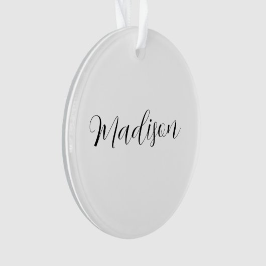 Unieke Acrylcirkelornament met Uw Naam Ornament (voorkant)