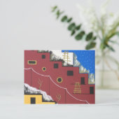 Unieke Adobe Southwest Desert Folk Art Briefkaart (Staand voorkant)