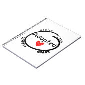 Unieke adoptietoestel notitieboek (Linkerzijde)