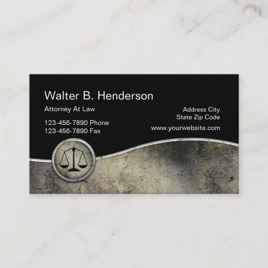 Unieke advocaat business cards visitekaartje (Voorkant)