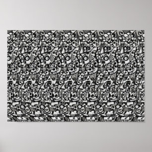 Unieke afbeelding - Verborgen 3D-afdruk Poster