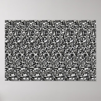 Unieke afbeelding - Verborgen 3D-afdruk Poster