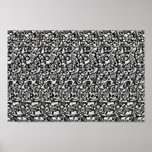 Unieke afbeelding - Verborgen 3D-afdruk Poster (Voorkant)