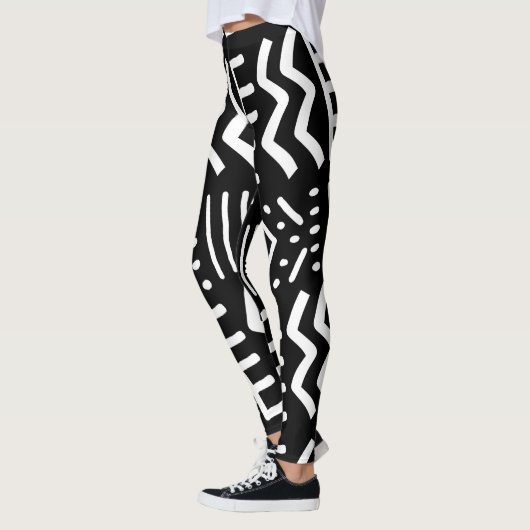 Unieke African Blue Bogolan Leggings (Links)