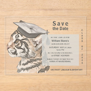 Unieke afstudeerfeest Save the Date Uitnodiging