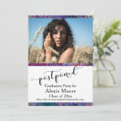 Unieke afstudeerfeest uitgesteld fotokaart kaart (Staand voorkant)