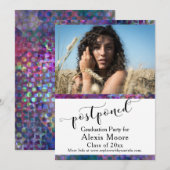 Unieke afstudeerfeest uitgesteld fotokaart kaart (Voorkant / Achterkant)