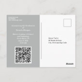 Unieke afstudeeruitnodiging met foto briefkaart (Achterkant)