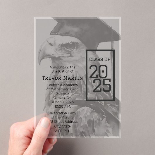 Unieke Afstuderen Aankondiging Acryluitnodiging (Insitu (Draagbaar))